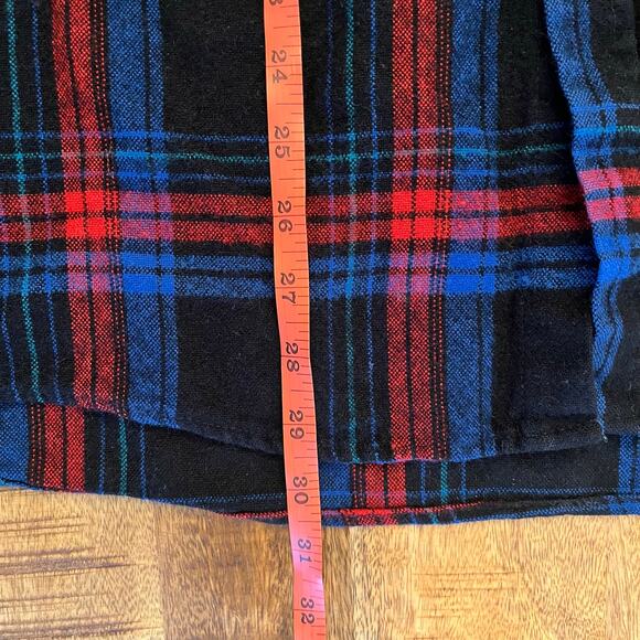 Vintage Saugatuck Drygoods Co Flannel Shirt Mens XL Black Plaid Pockets Buttonup - Picture 11 of 11